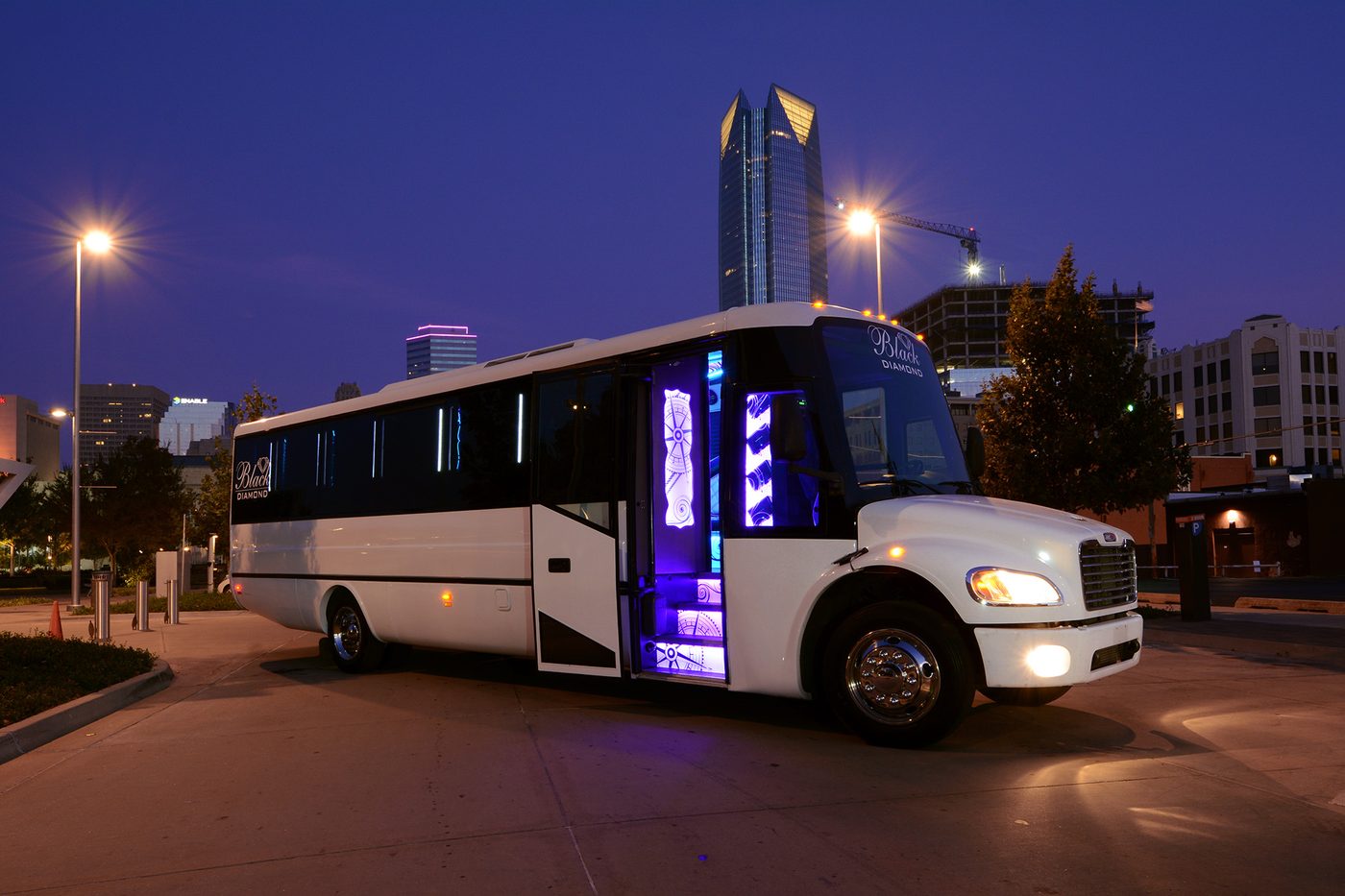 Large party bus, exterior