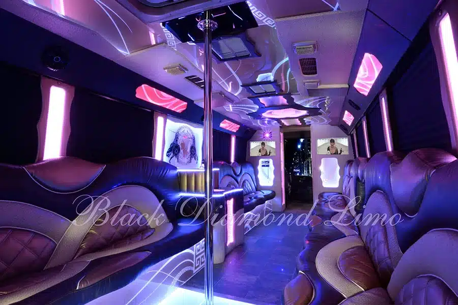 30 Passenger Premium Party Bus — Black Diamond Limo & Party Bus, Oklahoma City